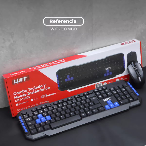 Combo Teclado y Mouse Inalambrico WIT GBT1100I